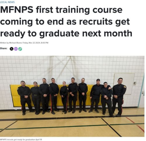 Carousel post from Manitoba First Nations Police Service.