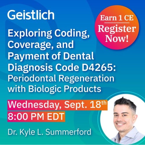 Photo post from Geistlich Biomaterials - North America.