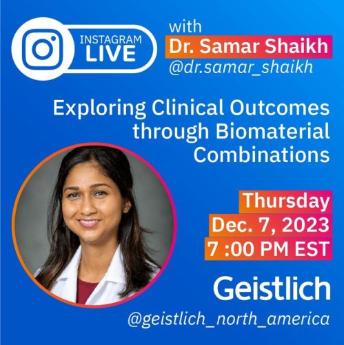 Photo post from Geistlich Biomaterials - North America.