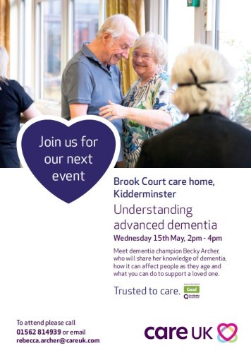 Photo post from Brook Court Care Home.