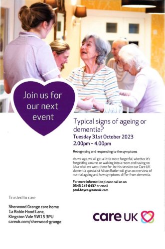 Photo post from Sherwood Grange Care Home.