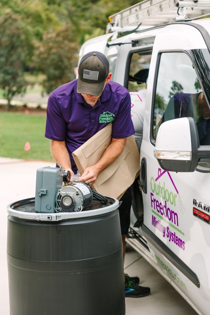 Photo post from Outdoor Freedom Misting Systems.