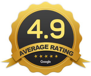 4.9 Average Google Rating Badge