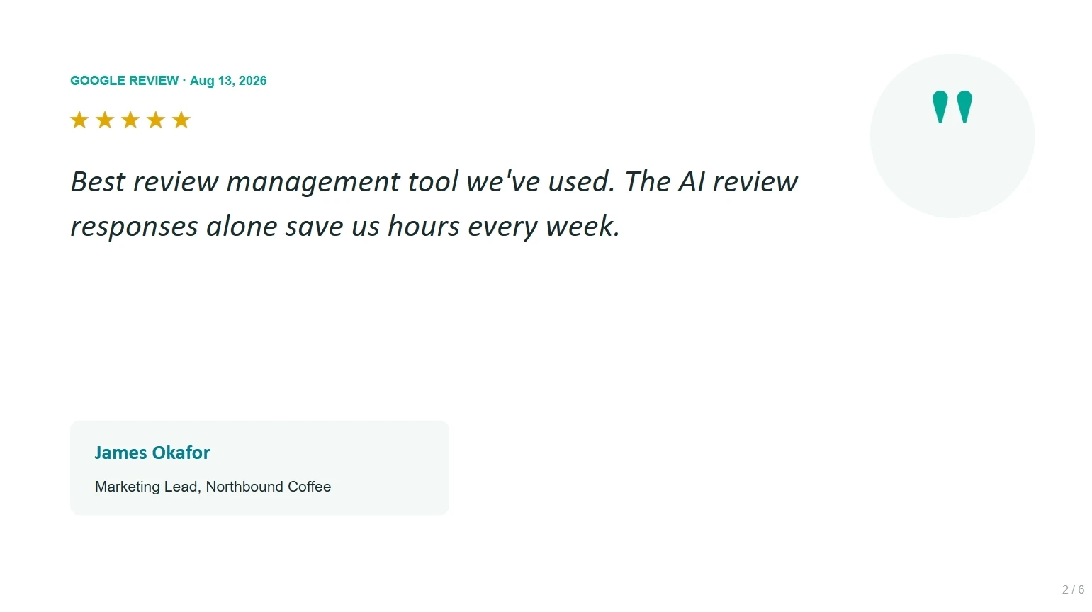 Build weekly Google Reviews marketing decks