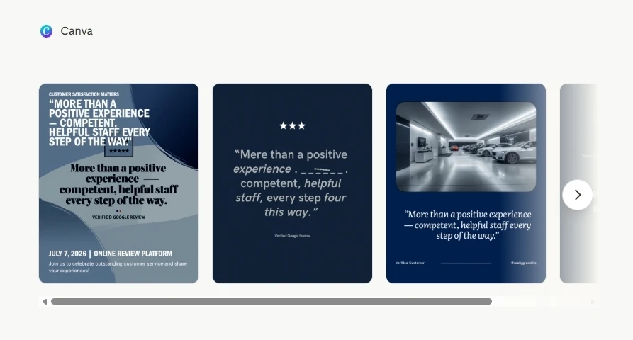Turn Google reviews into Instagram posts automation result