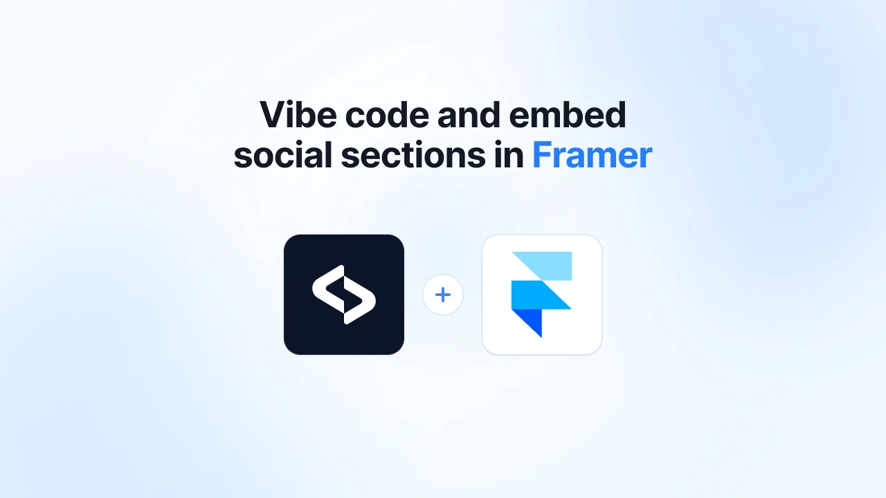 Comment ajouter un flux de réseaux sociaux à Framer (sans code)