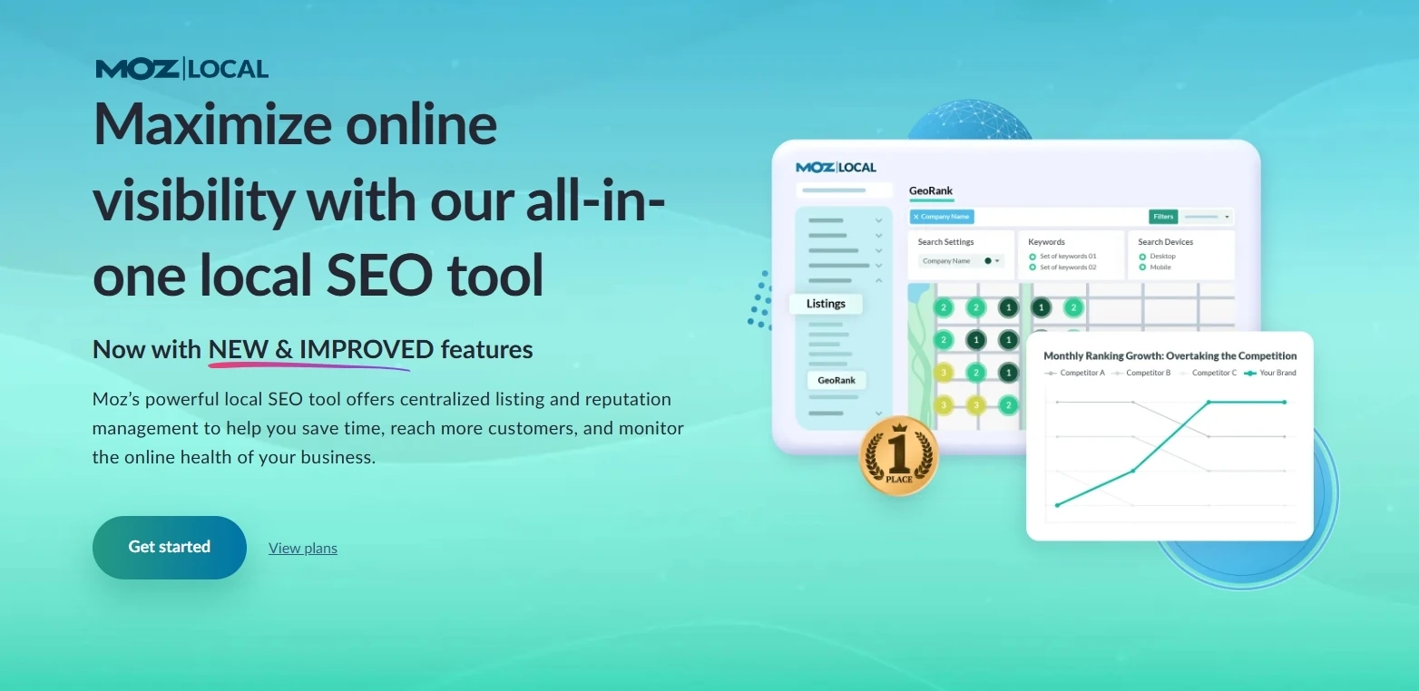 Moz Local listing management