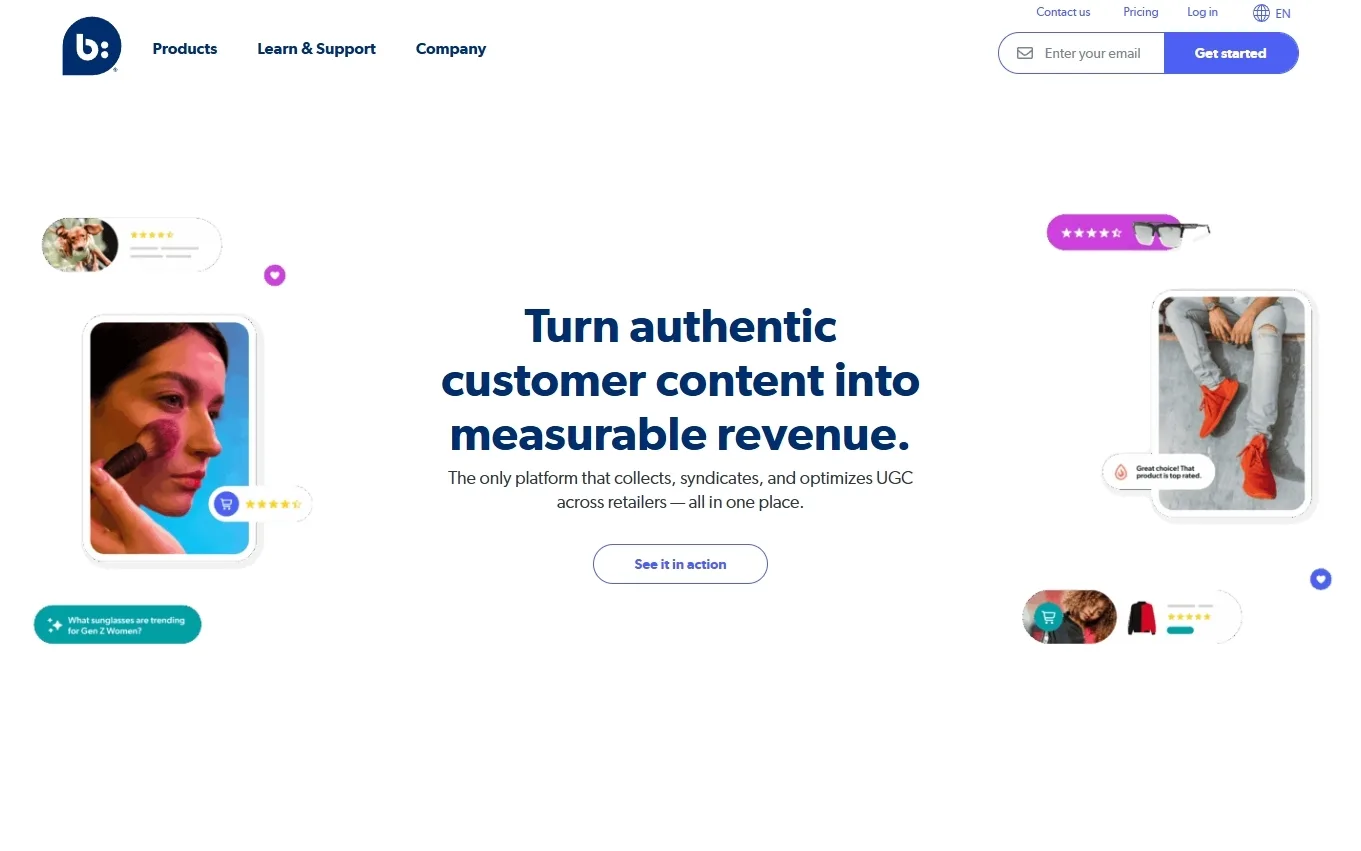 Bazaarvoice homepage