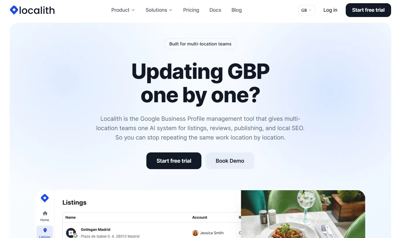 Localith homepage