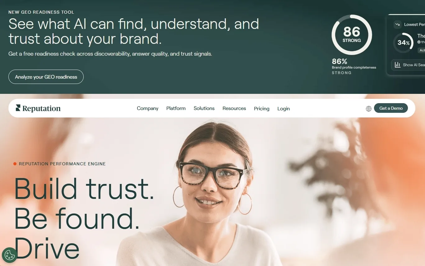 Reputation homepage