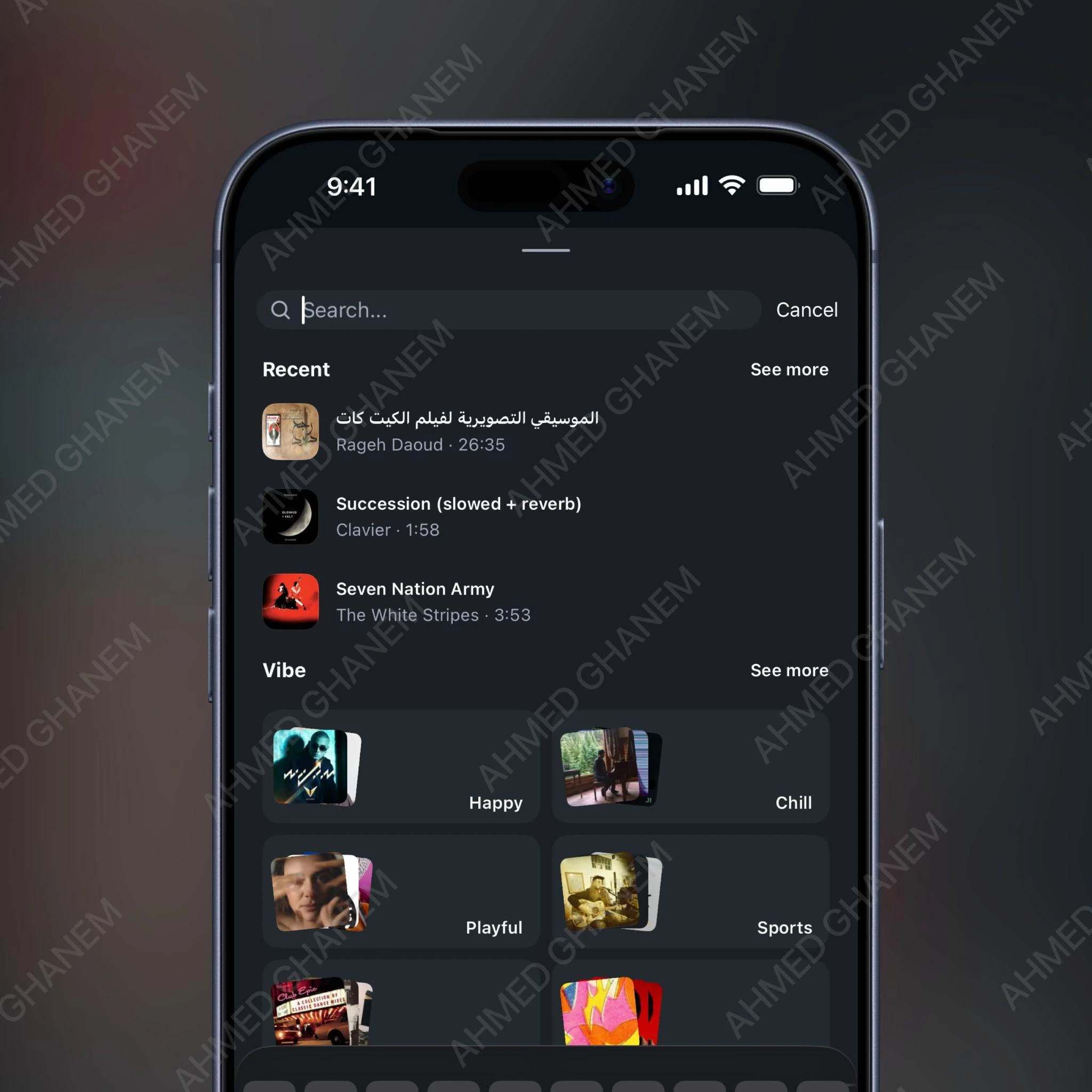 Edits adds vibe-based music search