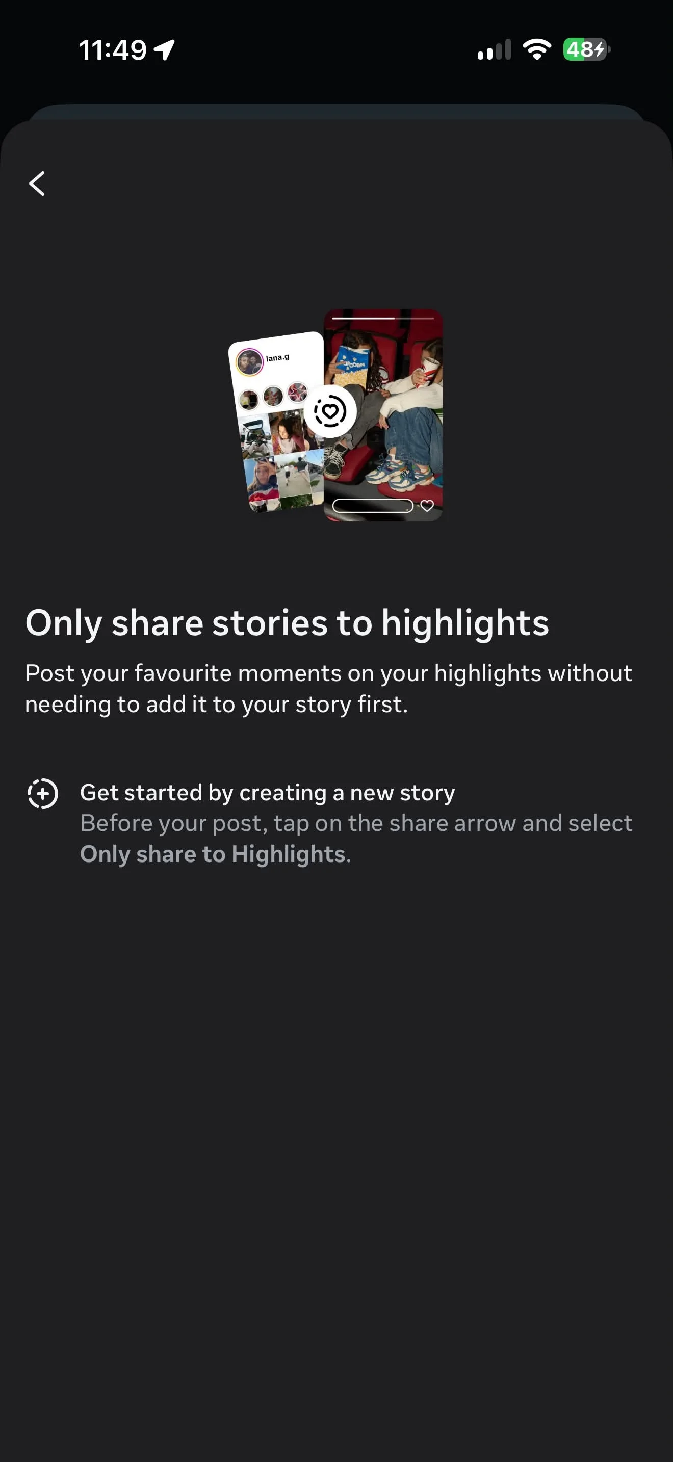 instagram highlights direct posting update