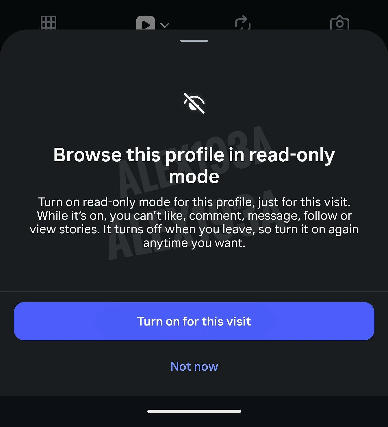 Instagram tests read-only mode for profiles