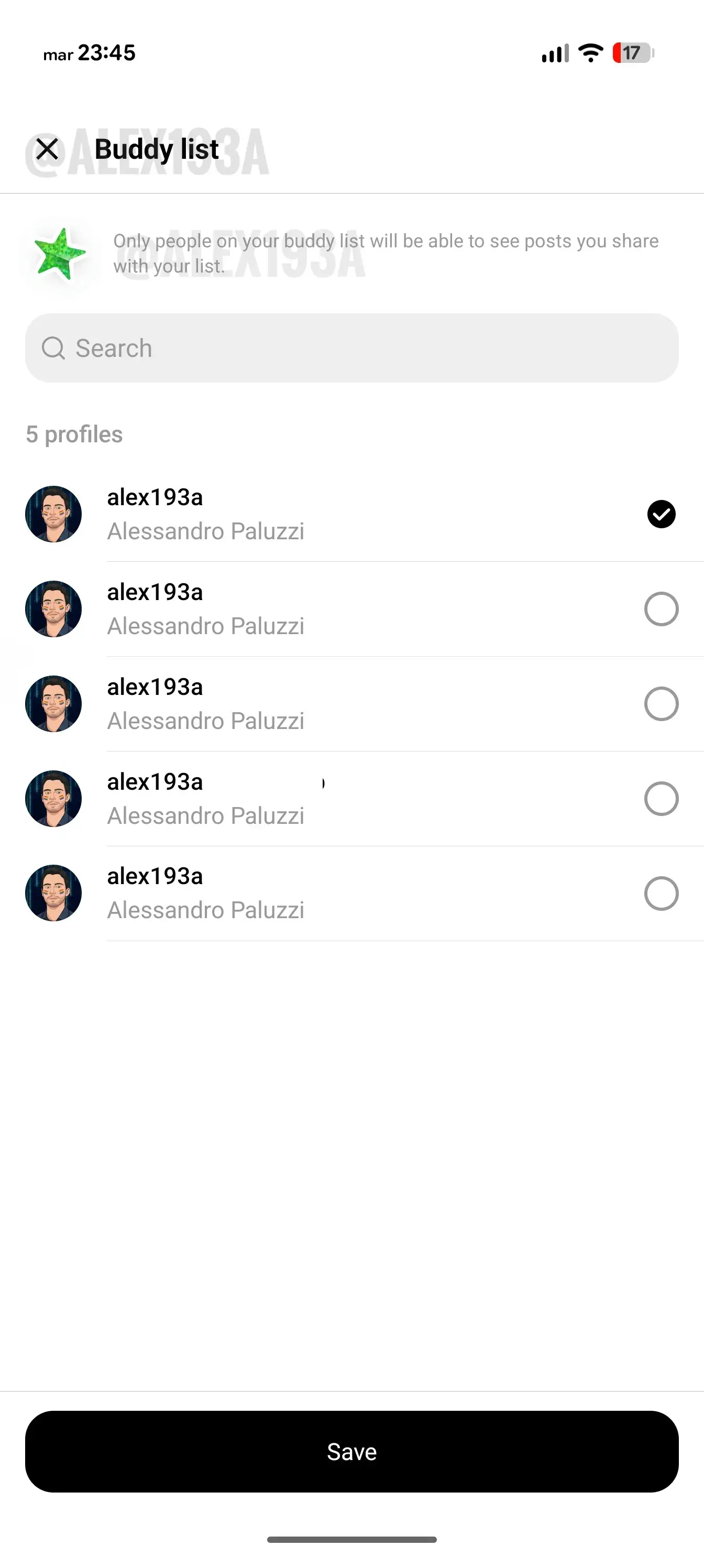 threads buddy list feature