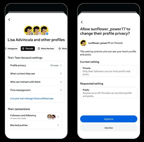 Threads lets parents see who their teens have blocked