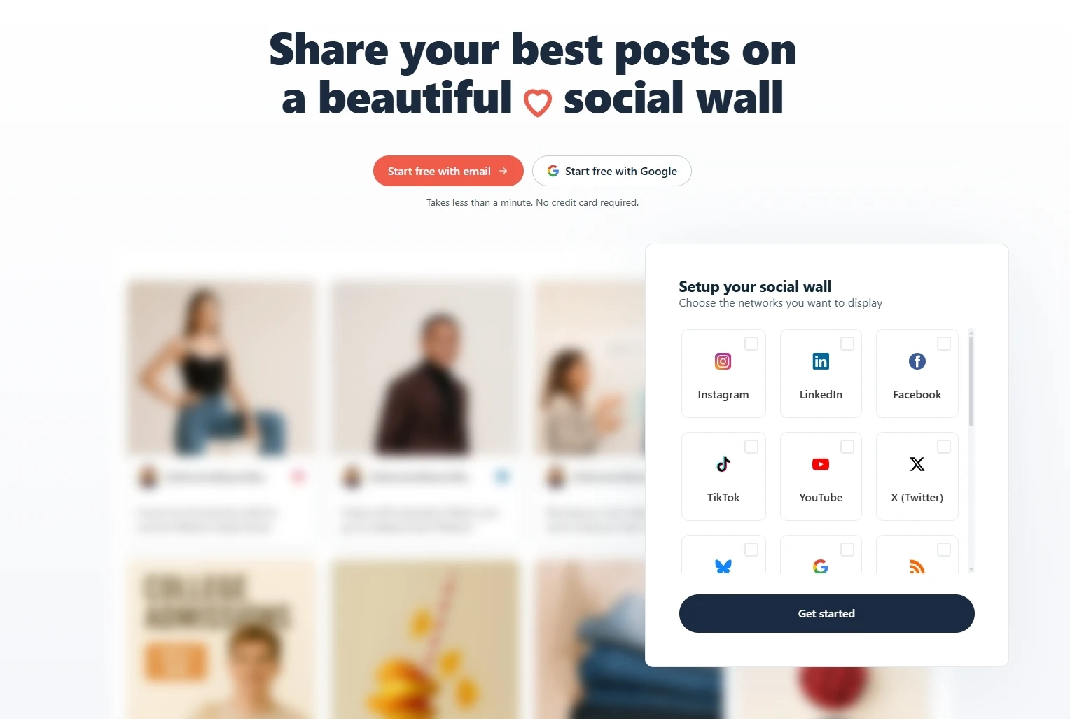 Juicer.io social media aggregator homepage