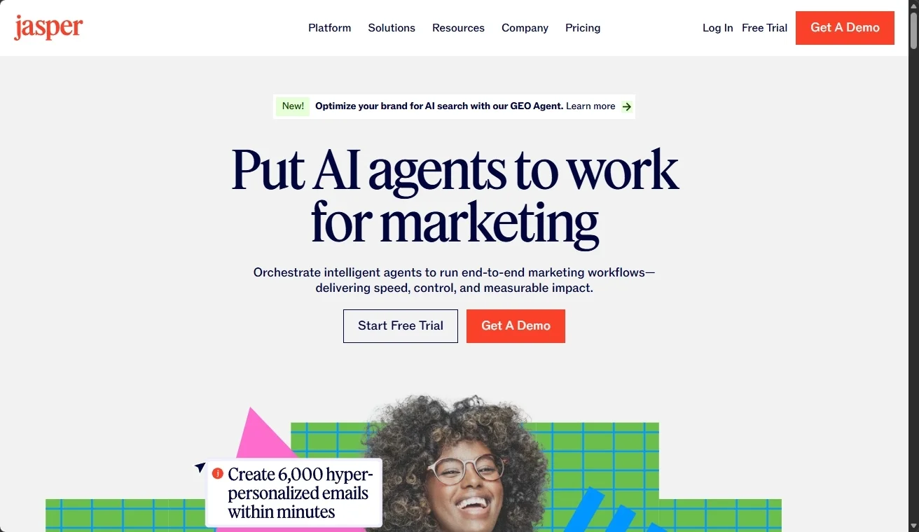 Jasper homepage