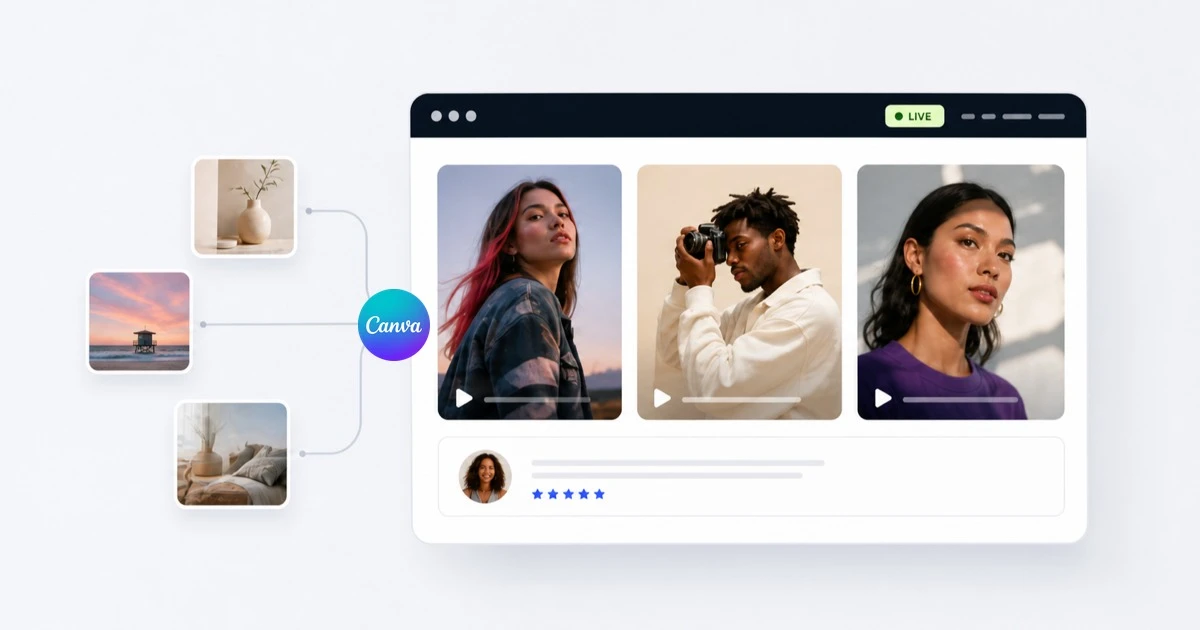 How to Embed a Live Social Media Portfolio in Canva