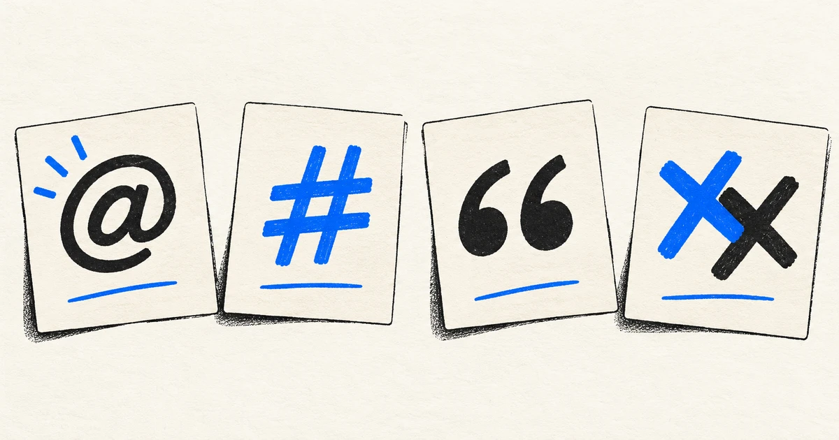 X mentions, keywords and hashtags, and competitor accounts