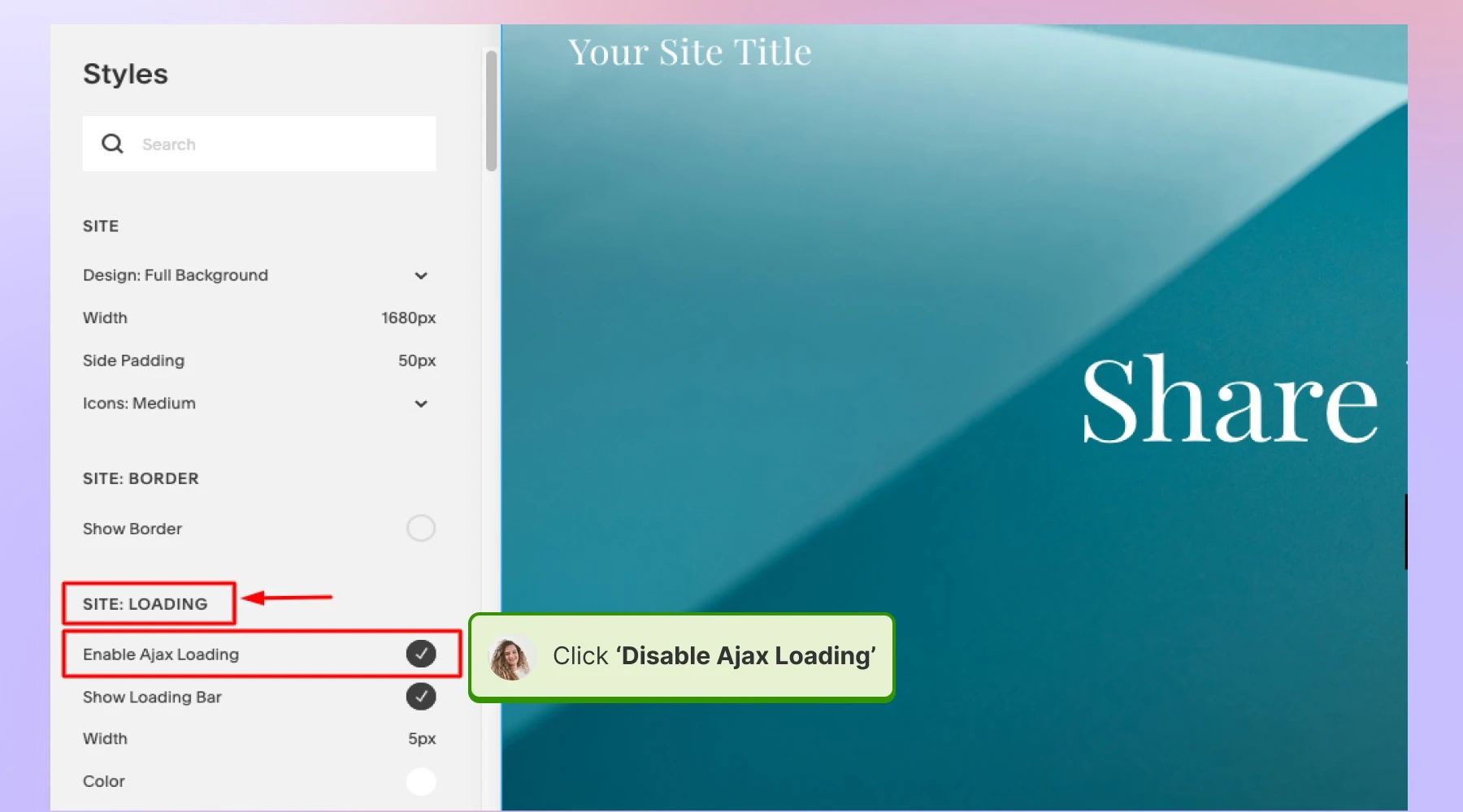 Disable Ajax Loading for your Squarespace website