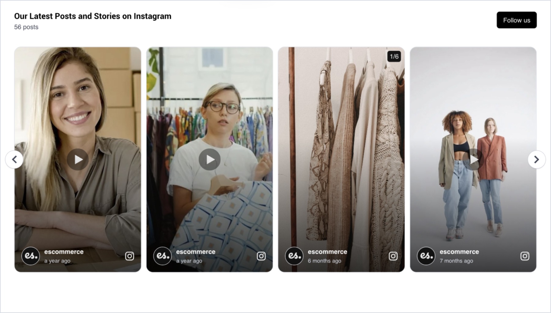 Framerに埋め込まれたInstagramウィジェットの表示