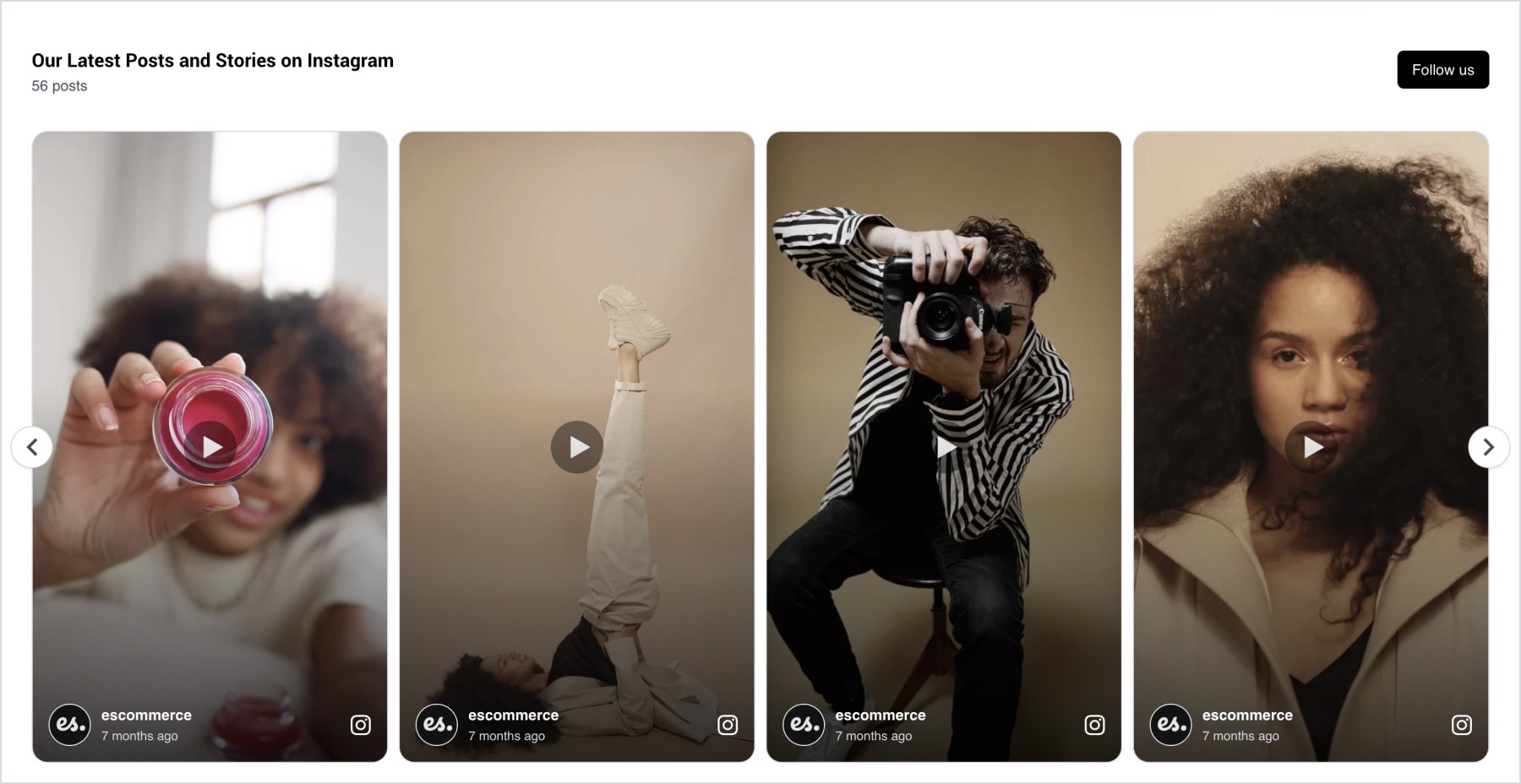Unicorn Platformに埋め込まれたInstagramウィジェット