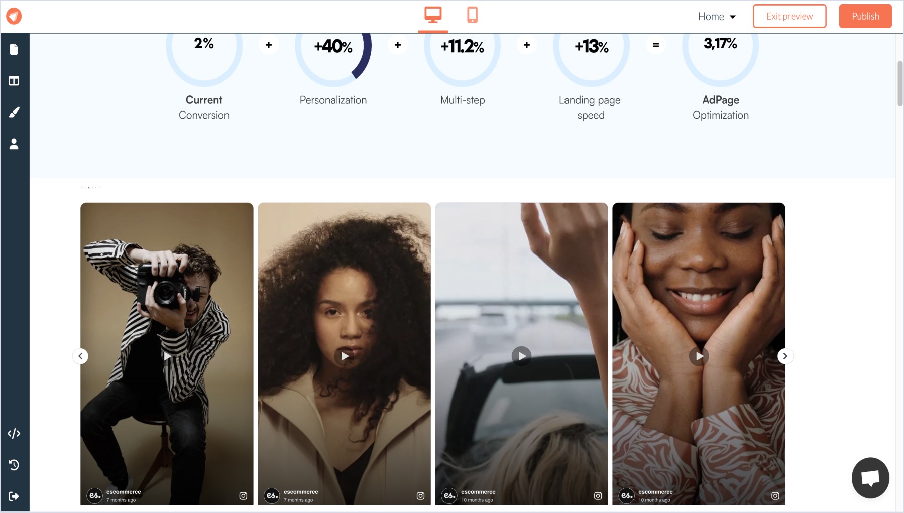 FastPagesに表示された埋め込み済みのInstagramウィジェット