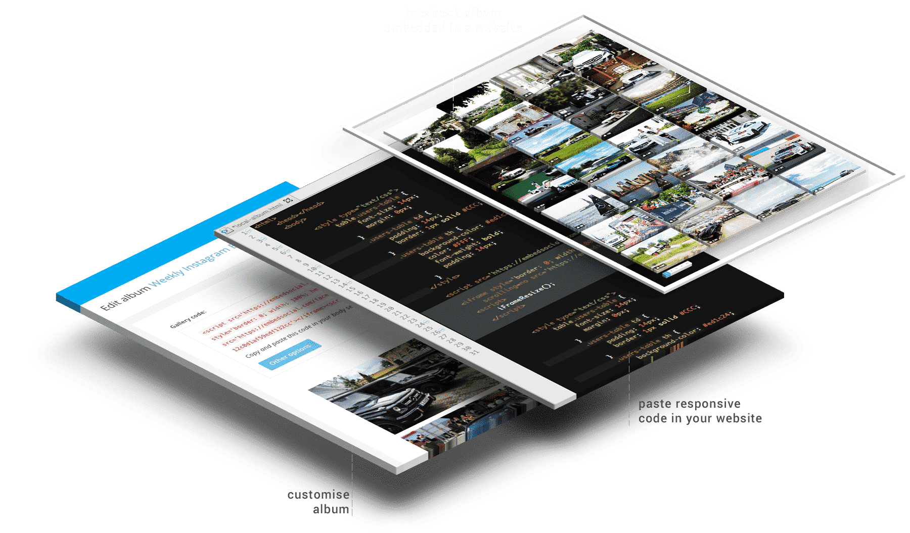 Plugin to embed facebook album