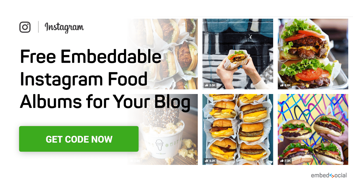 5 amazing Instagram food albums that you can embed right now