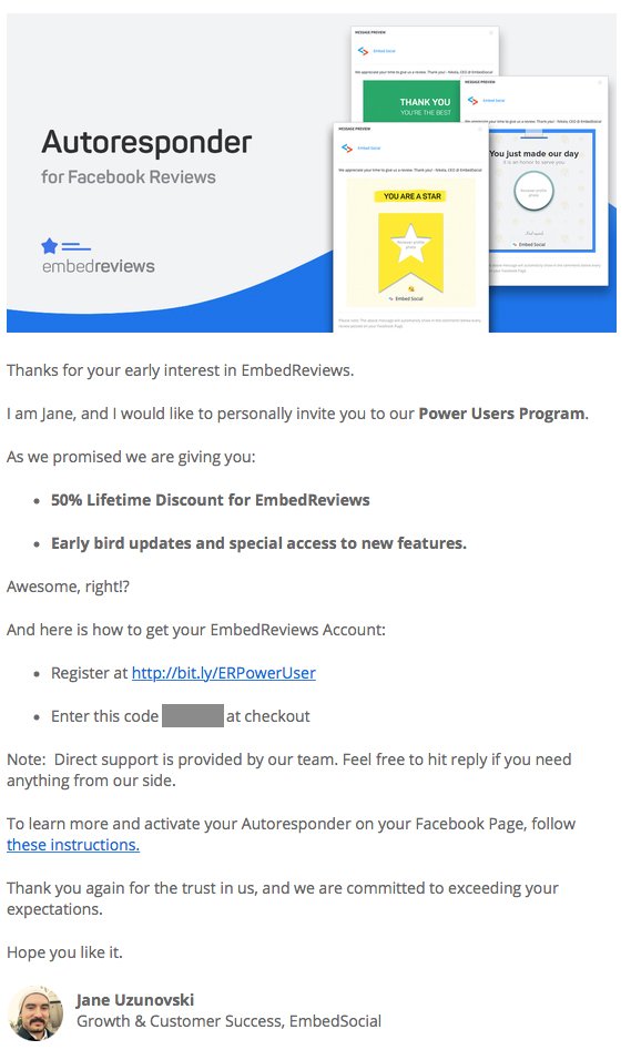 Autoresponder launch email