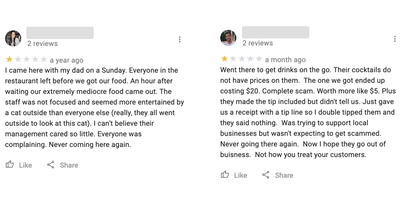 negative online review