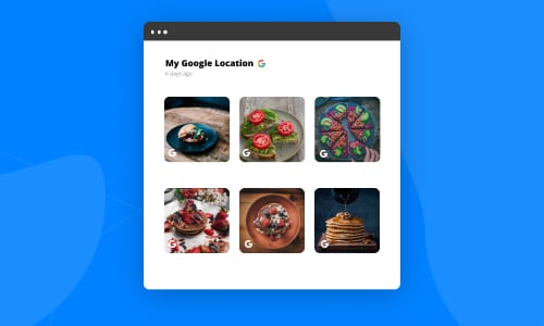 embed google my business photos