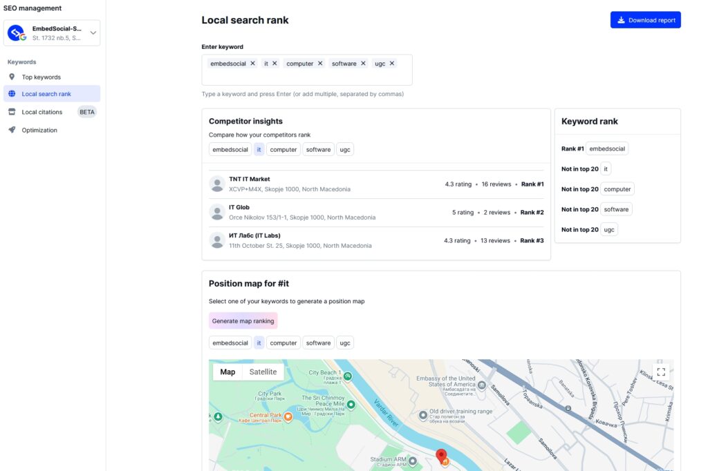 embedsocial seo management tools