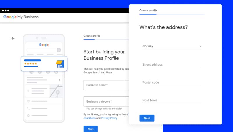 google my business account login