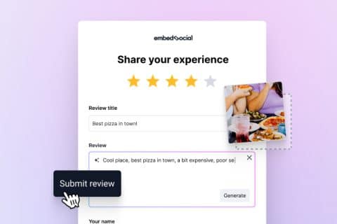 Free collect form to get more testimonials and reviews