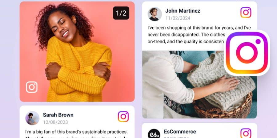 Instagram feed widget