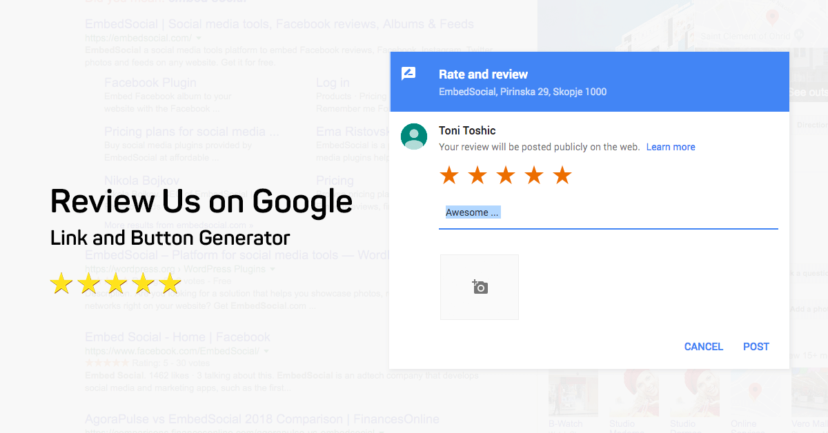 leaving a google review