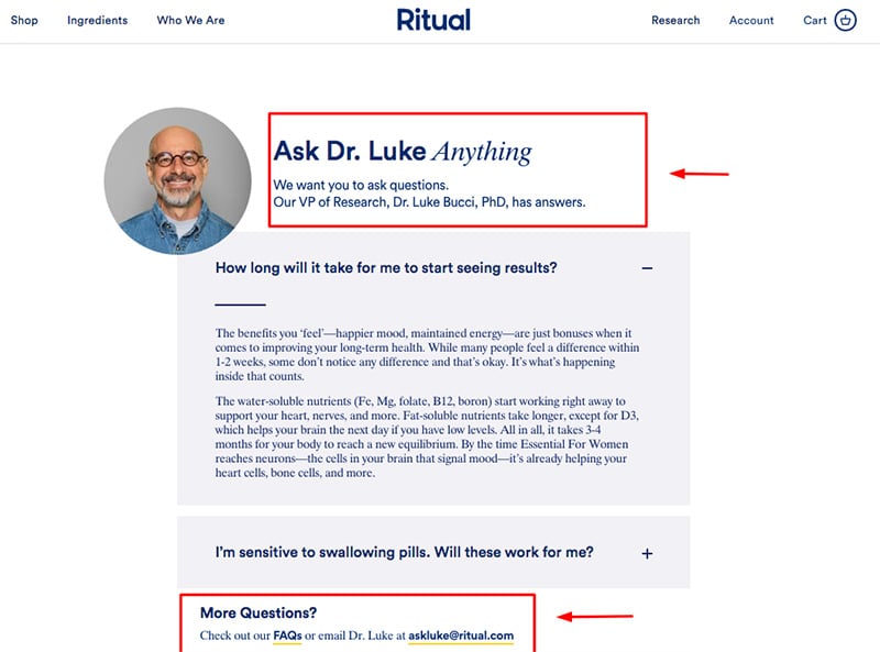 ritual doctor faq