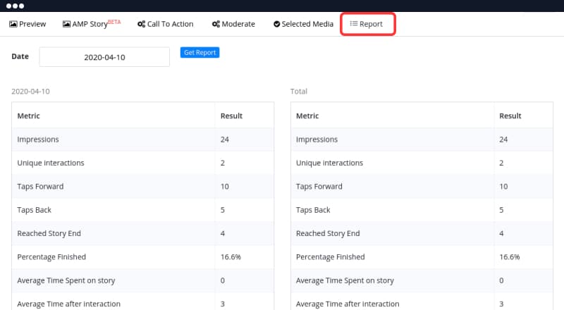 embedstories story analytics