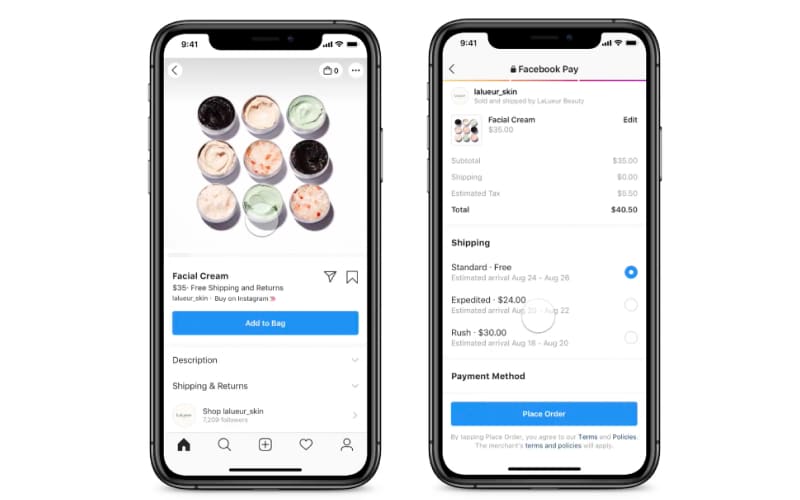 instagram checkout rollout in us