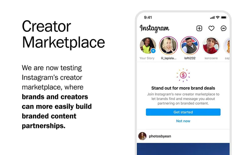 Creators marketplace on Instagram