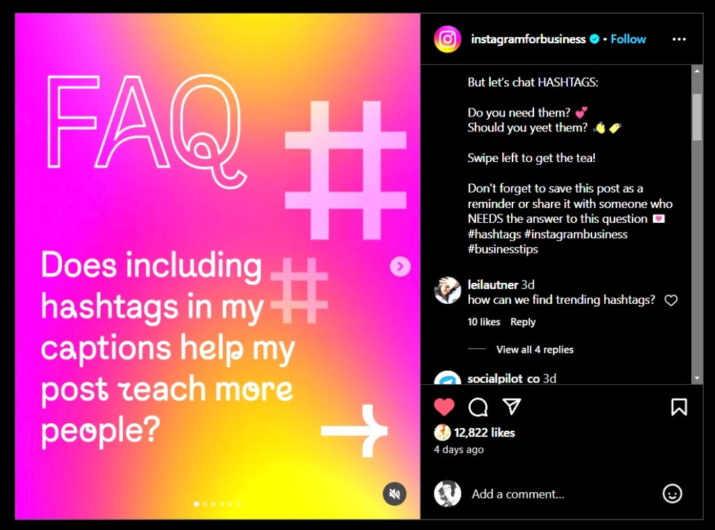 instagram hashtags reach faq