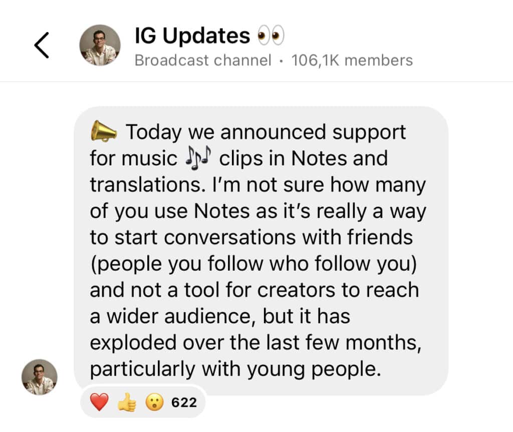 young people use Instagram Notes