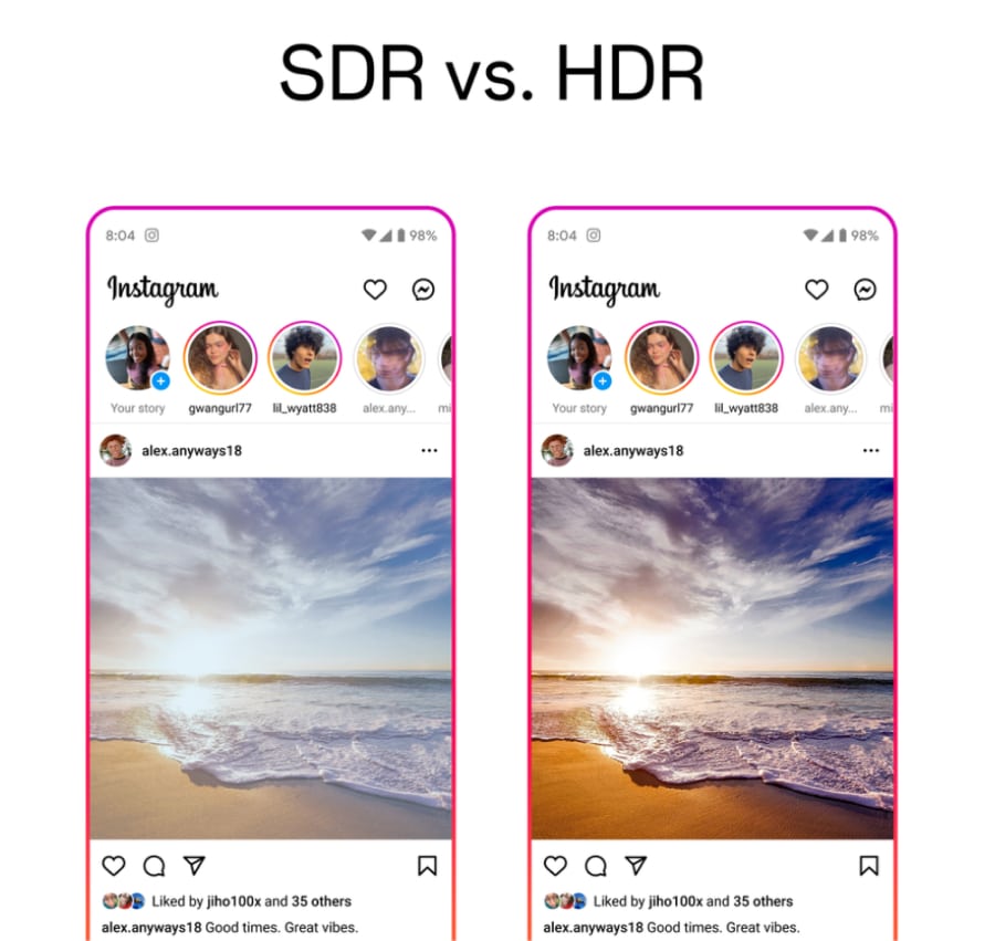 Instagram Super HDR feature for Samsung Galaxy  
