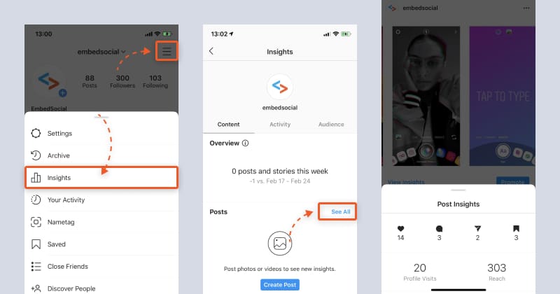 instagram insights for posts