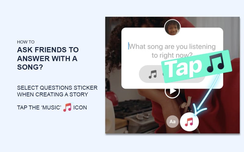 instagram story with song