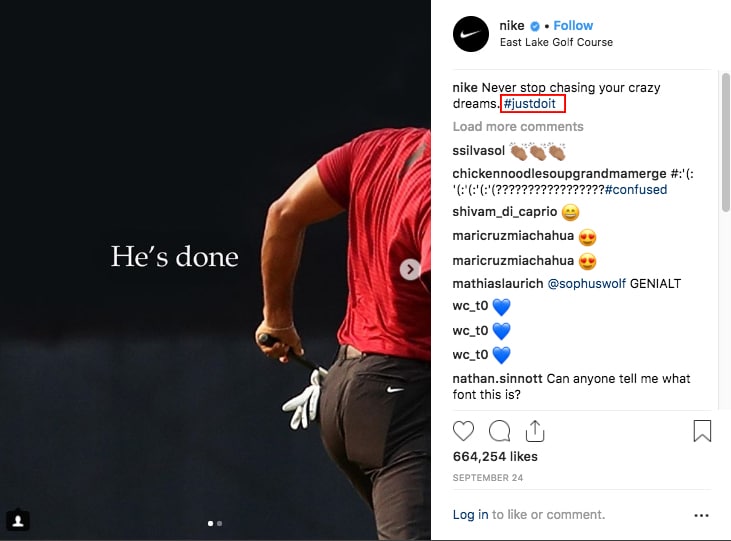 nike instagram hashtag