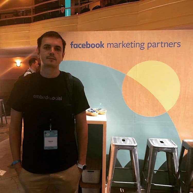 Nikola Bojkov at Facebook partner summit