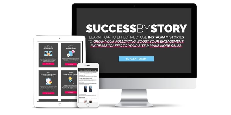 Instagram stories course success by story