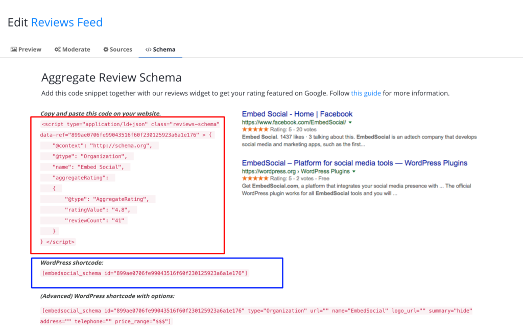 how-to-add-schema-code-in-wordpress-embedsocial